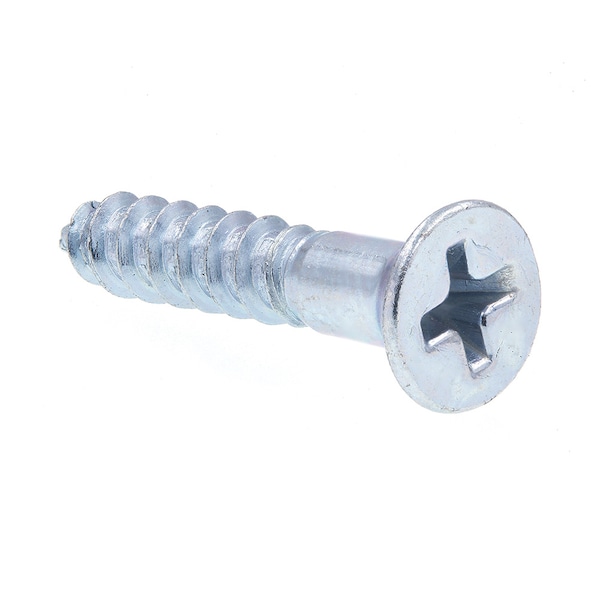 Prime-Line Wood Screw, Flat Head, Phillips Drive No. 9 X 1in Zinc Plated Steel 50PK 9035441 - main